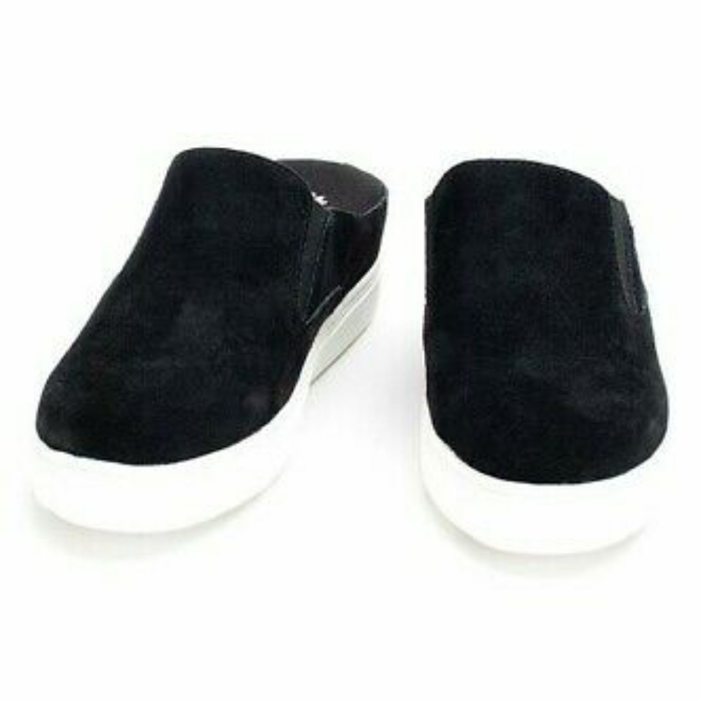 YELLOW BOX Suede Leather Slide Slipon Mule Sneakers LIKE NEW - Picture 3 of 6